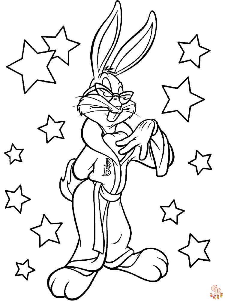 Cute bugs bunny coloring pages free