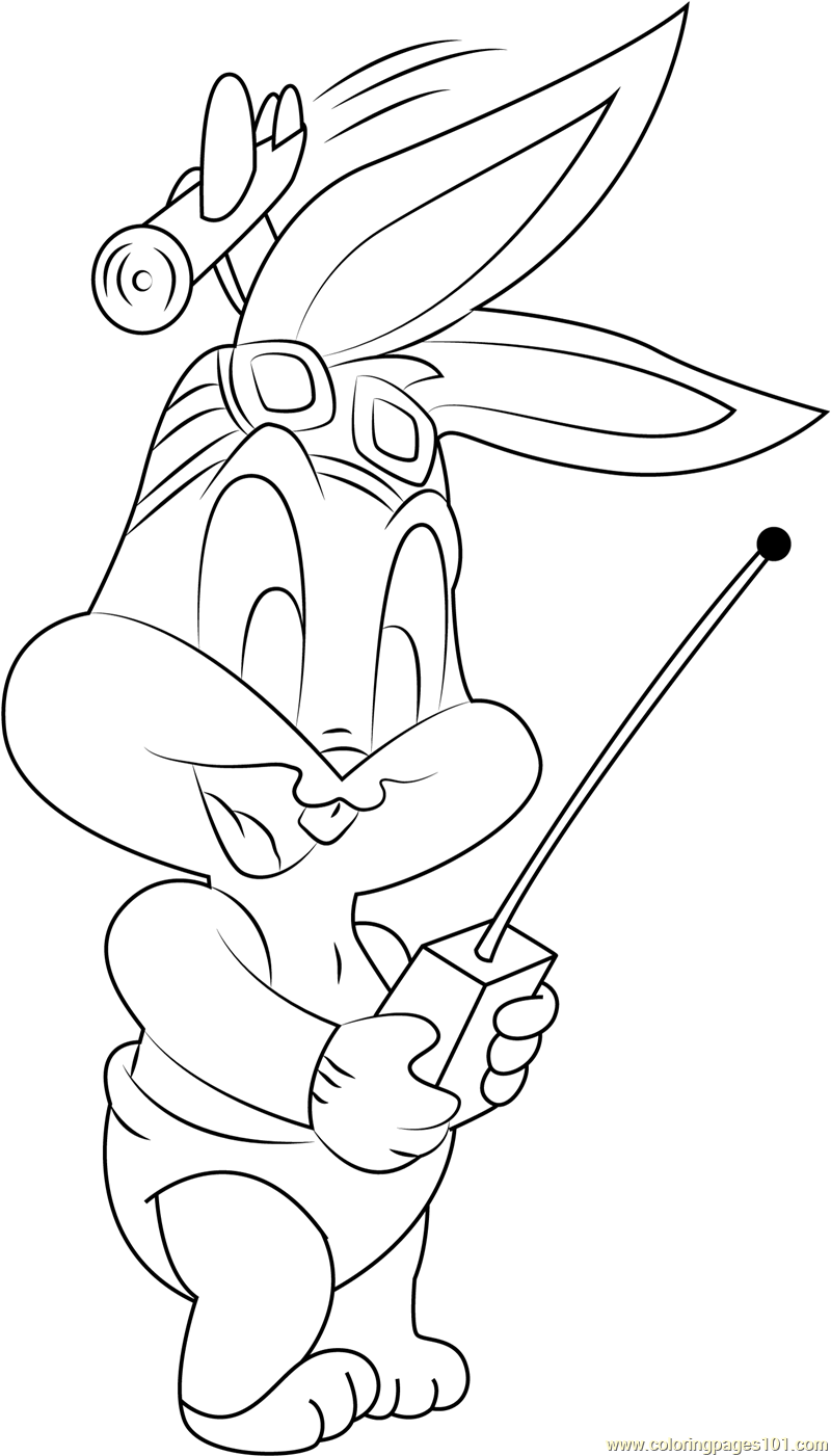 Bugs bunny coloring page for kids