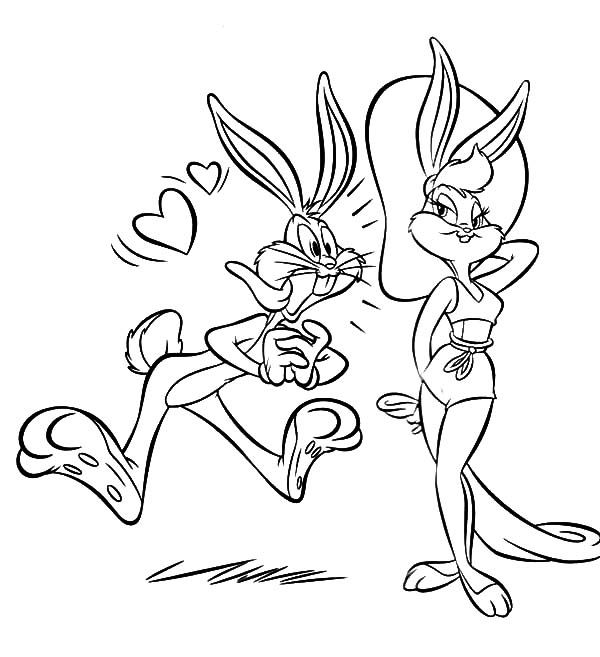 Lola bunny bugs bunny fall in love with lola bunny coloring pages bunny coloring pages bugs bunny drawing bunny drawing