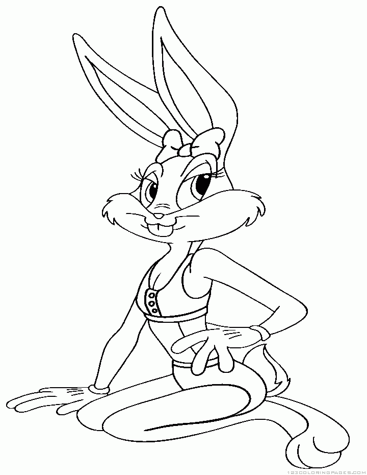 Bugs bunny coloring pages