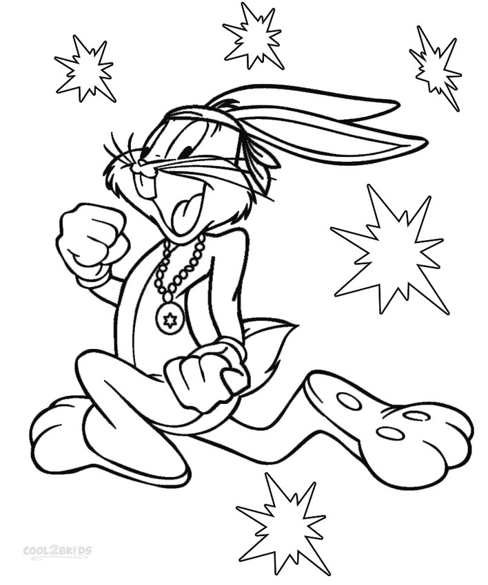 Printable bugs bunny coloring pages for kids