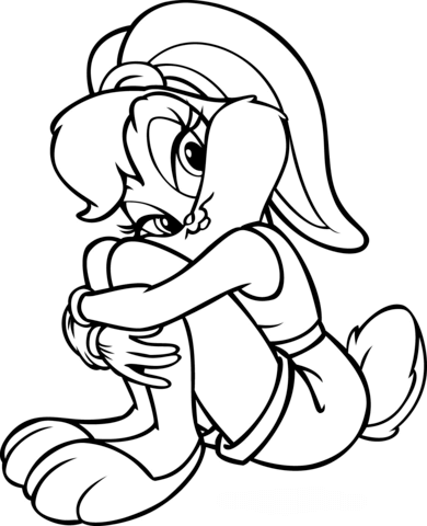 Looney tunes lola coloring page free printable coloring pages