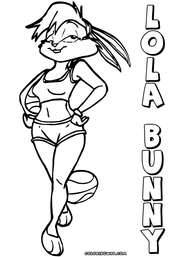 Lola bunny coloring pages coloring pages to download and print