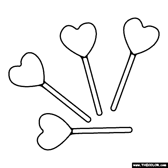 Valentines day online coloring pages