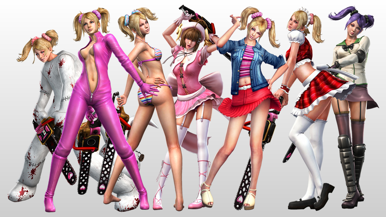 Download wallpaper chainsaw, Lollipop Chainsaw, Juliet Starling, Nick,  Grasshopper Manufacture, section games in resolution 1024x600