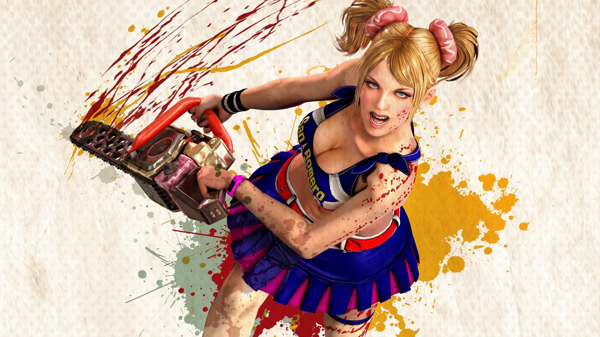 Download wallpaper chainsaw, Lollipop Chainsaw, Juliet Starling, Nick,  Grasshopper Manufacture, section games in resolution 1024x600