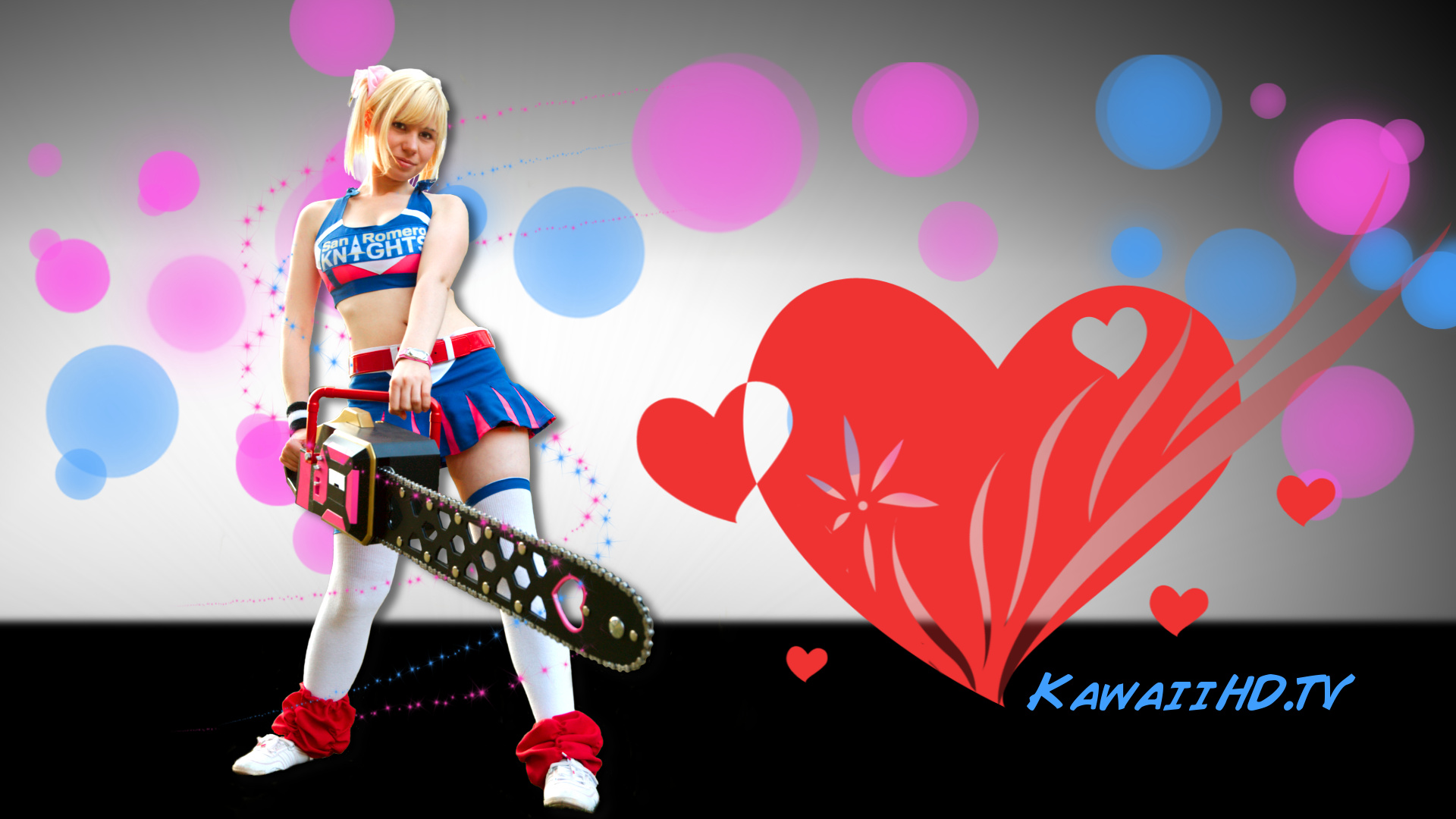 Download wallpaper chainsaw, Lollipop Chainsaw, Juliet Starling, Nick,  Grasshopper Manufacture, section games in resolution 1024x600