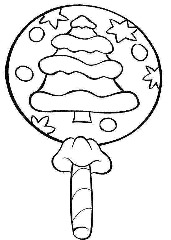 Online coloring pages coloring lollipop tree coloring