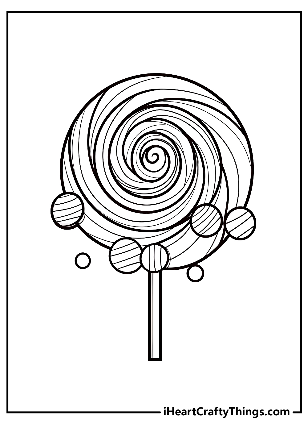 Candy coloring pages free printables