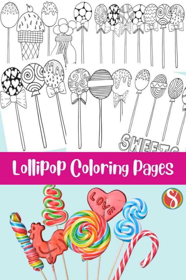 Free lollipop coloring page printables â stevie doodles