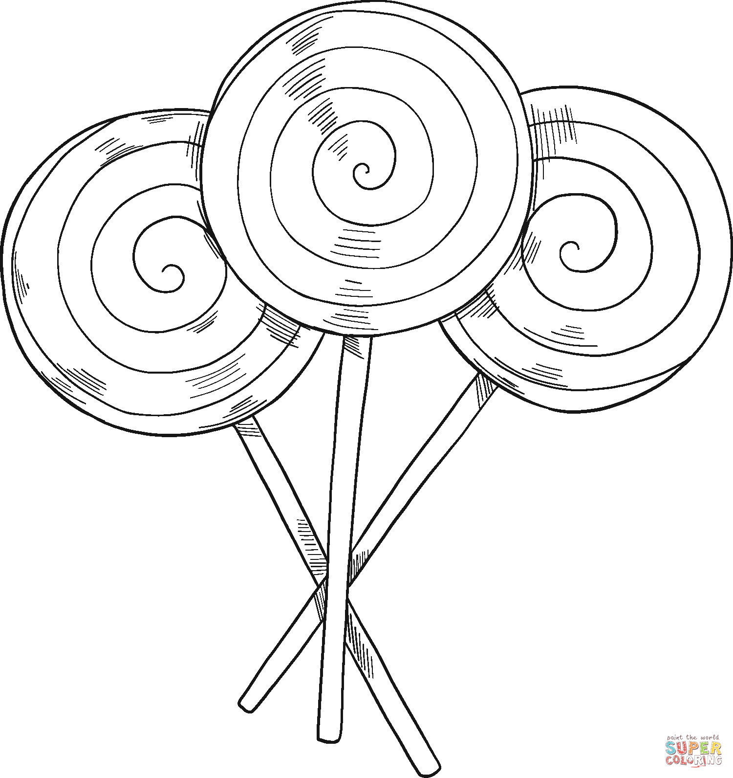 Lollipops coloring page free printable coloring pages