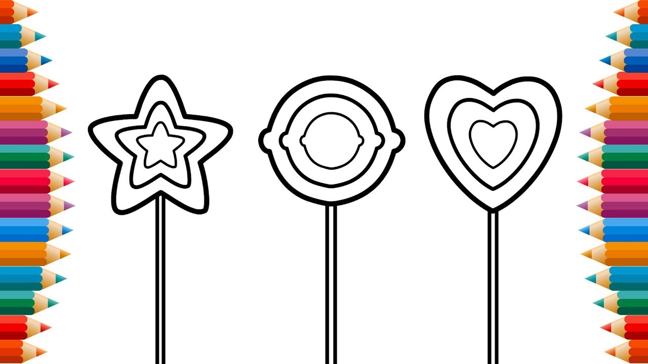 Lollipop coloring pages