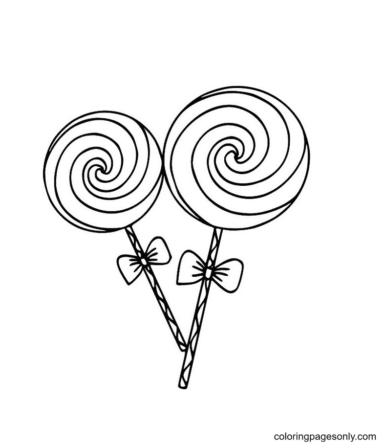 Candy coloring pages printable for free download