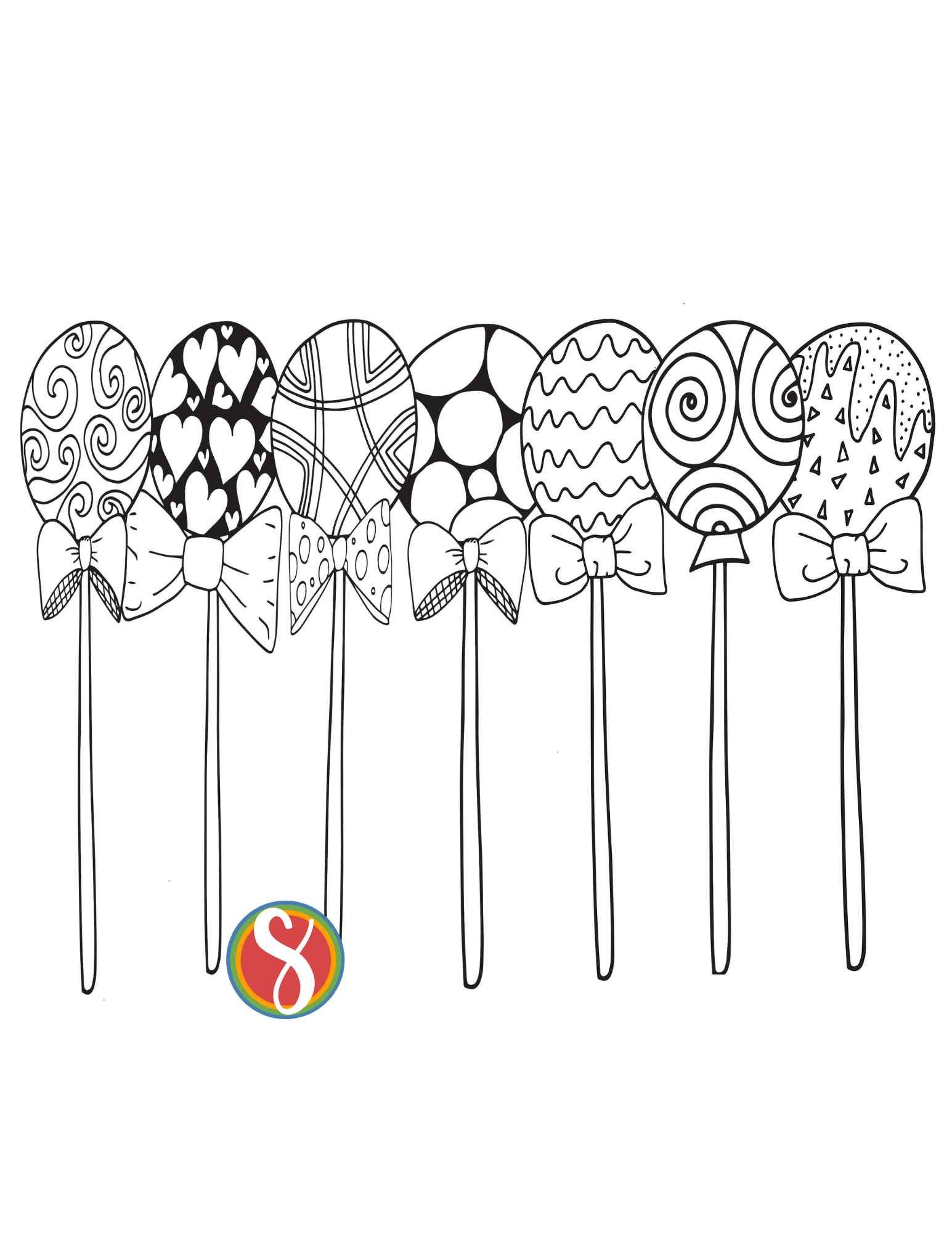 Free lollipop coloring page printables â stevie doodles