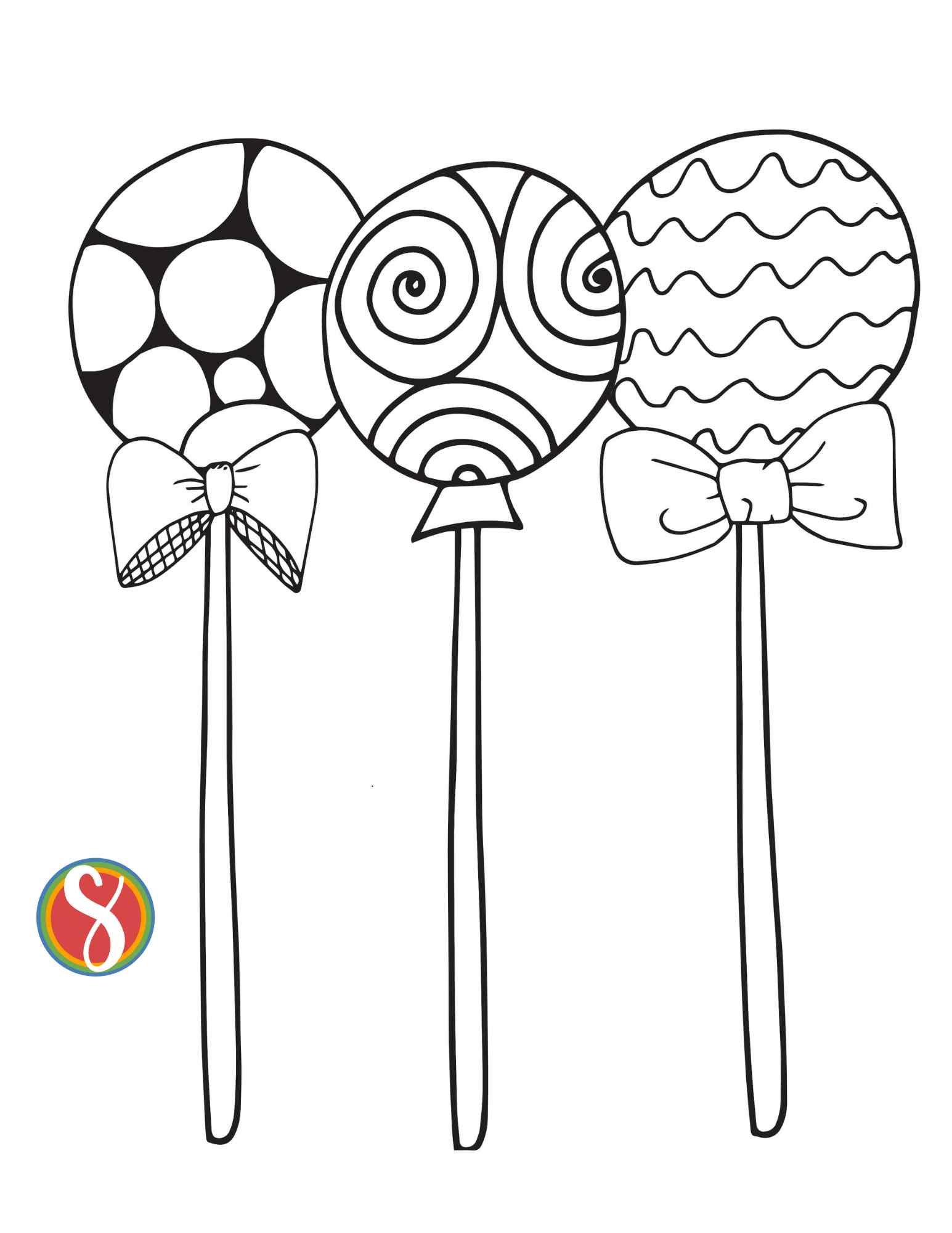 Free lollipop coloring page printables â stevie doodles