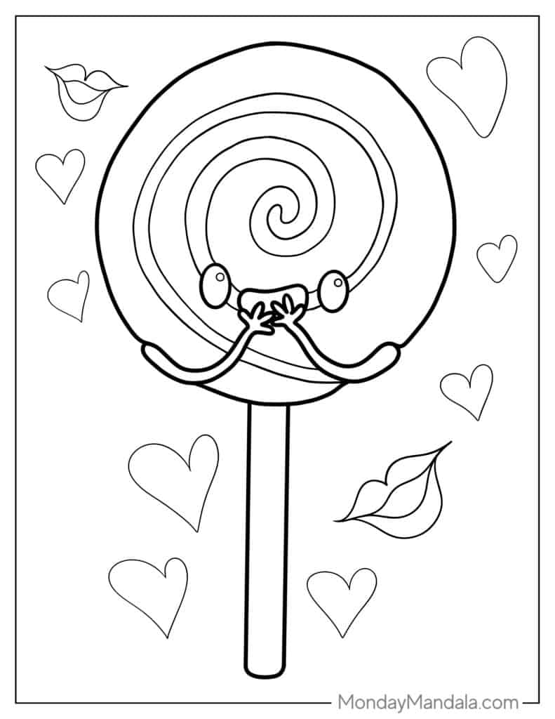 Lollipop coloring pages free pdf printables