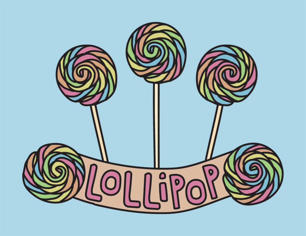 Lollipop coloring pages roaring spork