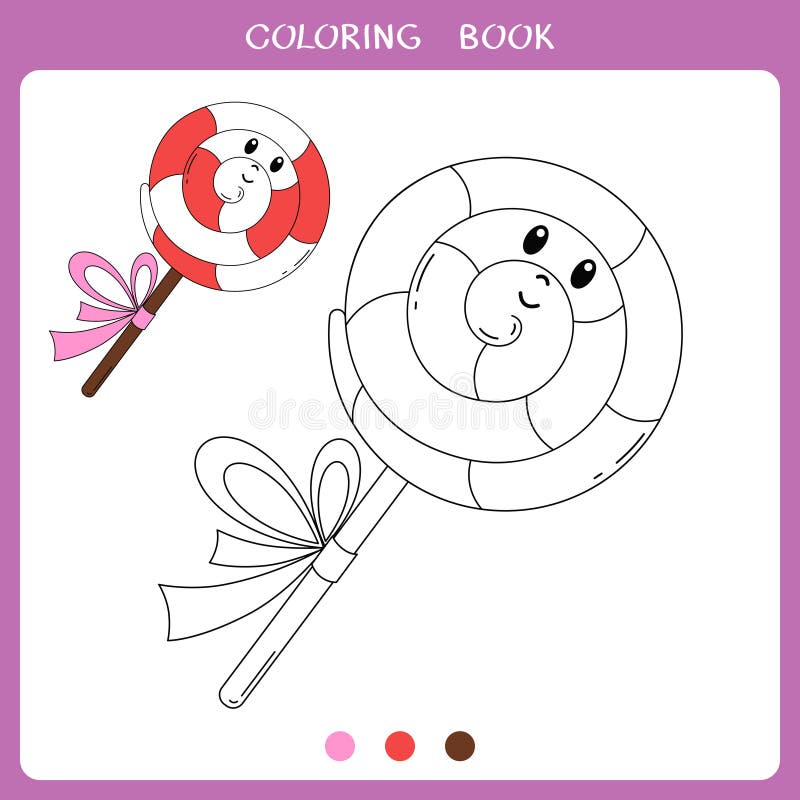 Coloring book lollipop stock illustrations â coloring book lollipop stock illustrations vectors clipart