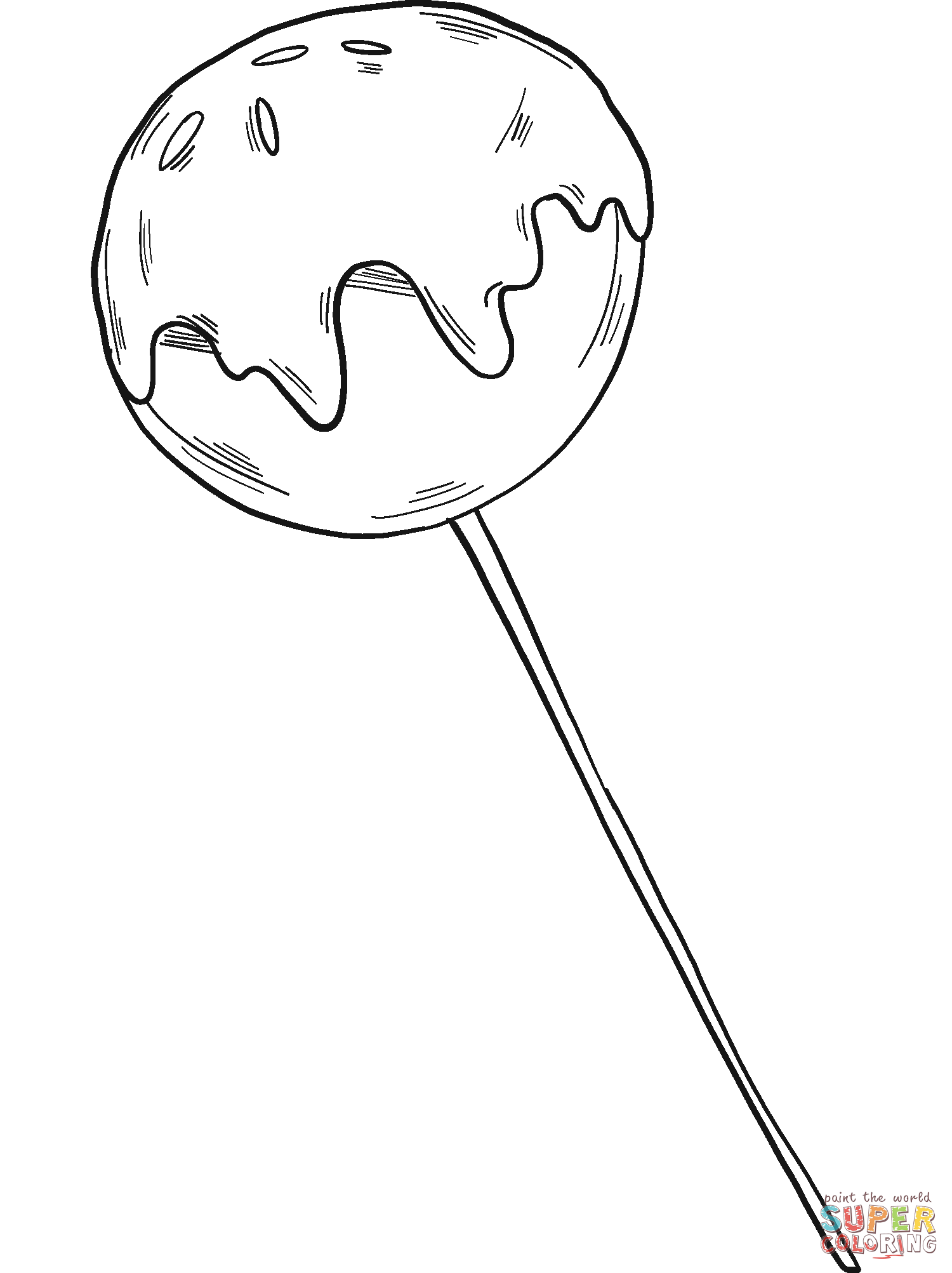 Lollipop coloring page free printable coloring pages