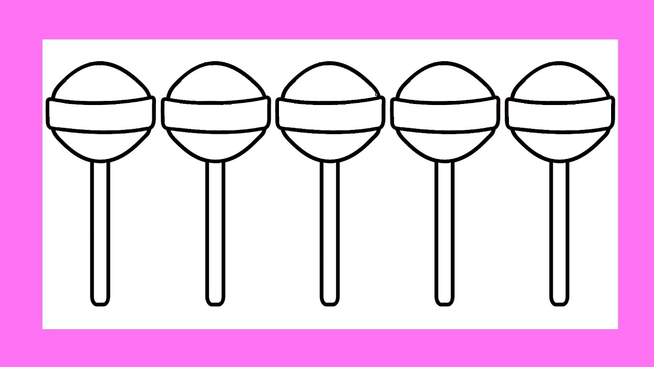 Big lollipop coloring pages