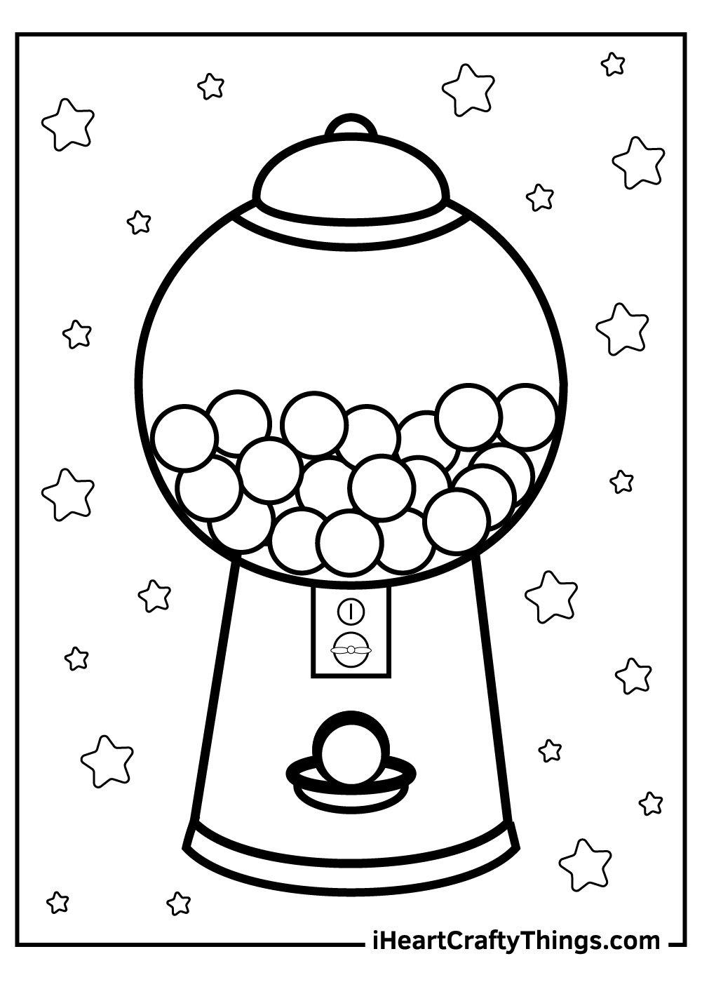 Candy coloring pages free printables