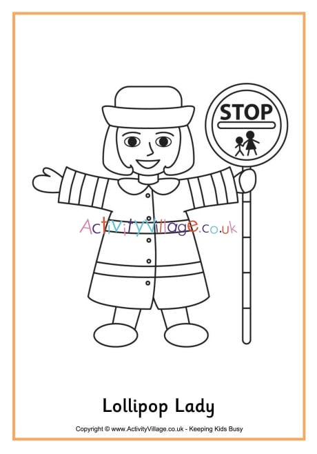 Lollipop lady louring page download louring pages