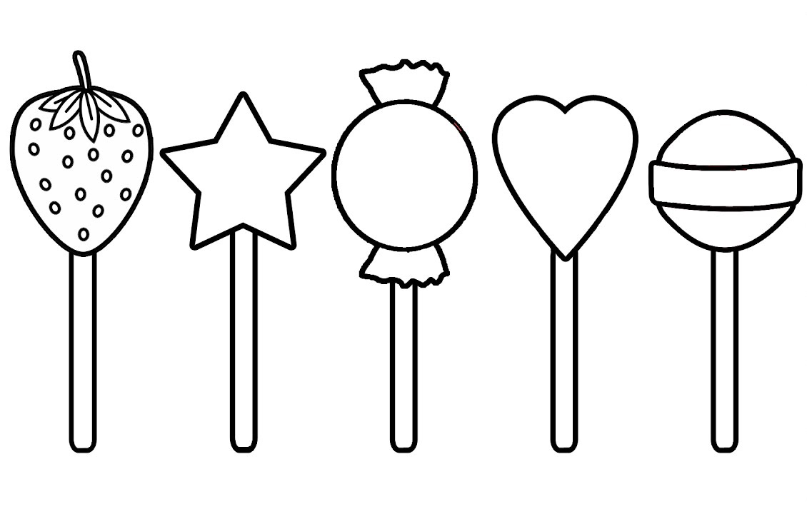 Lollipop coloring pages