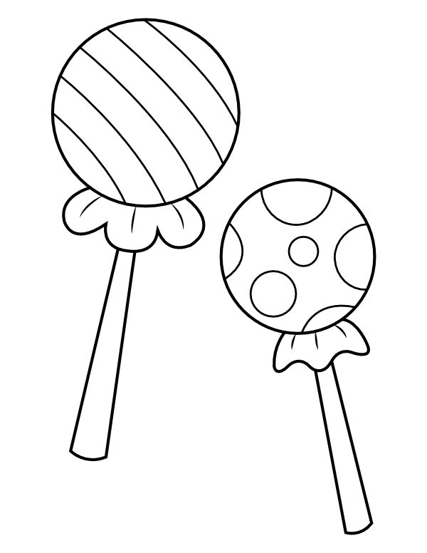 Printable wrapped lollipop coloring page candy coloring pages coloring pages cool coloring pages