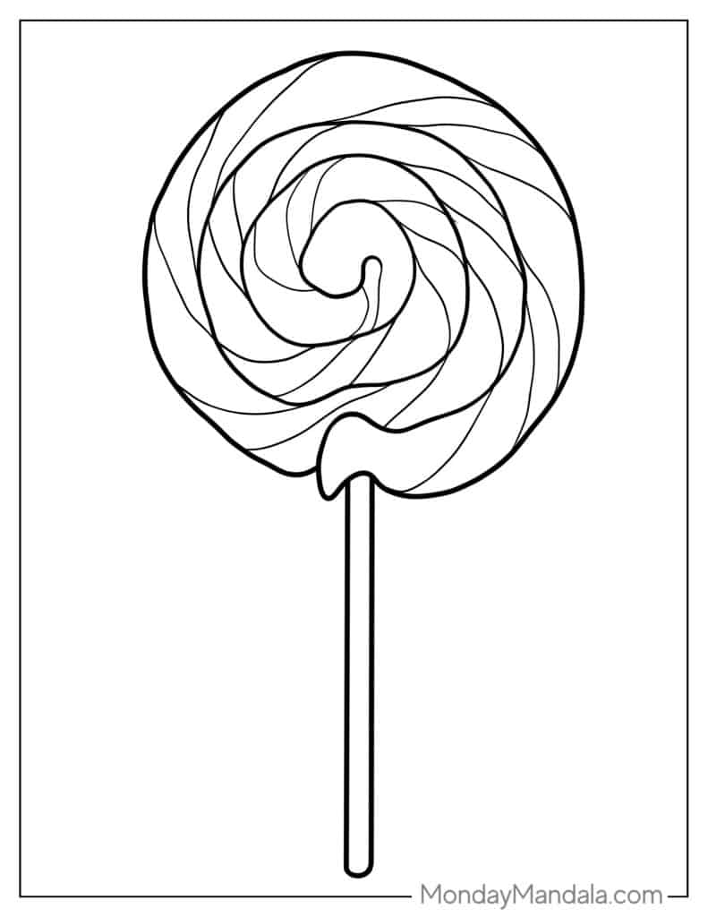 Lollipop coloring pages free pdf printables