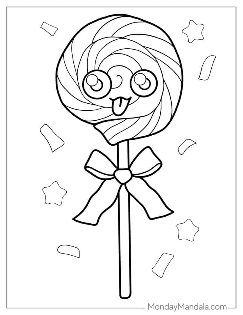 Lollipop coloring pages free pdf printables