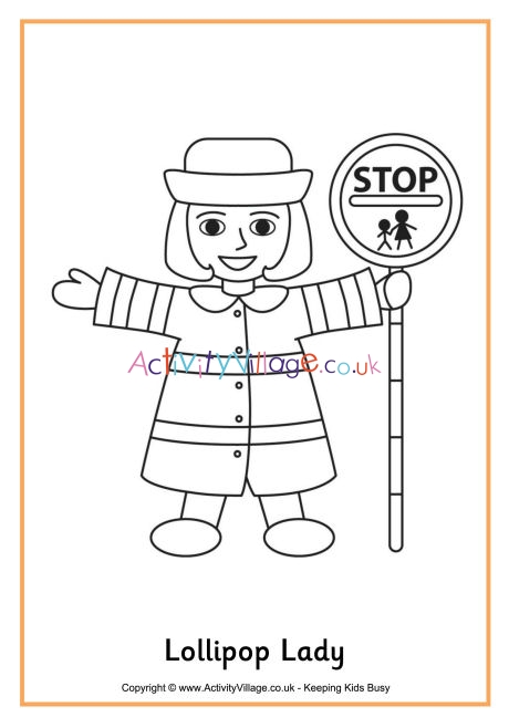 Lollipop lady louring page download louring pages