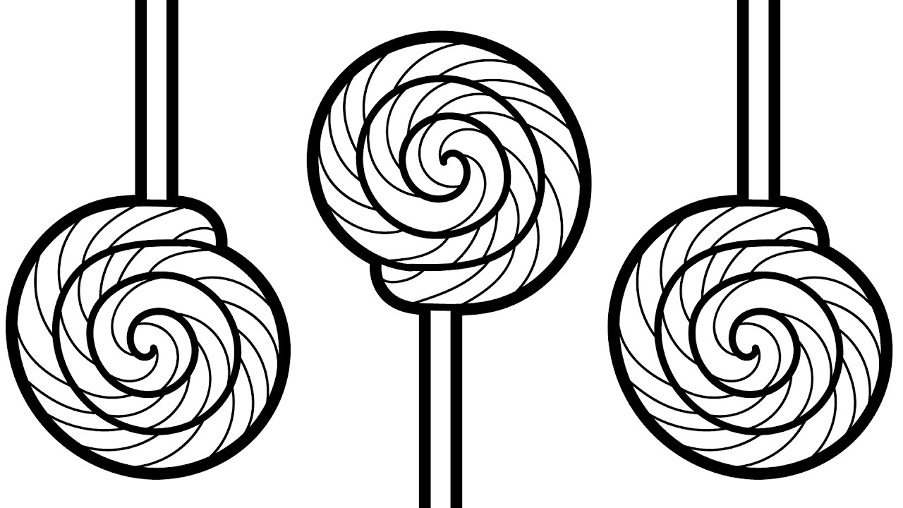 Lollipop coloring pages