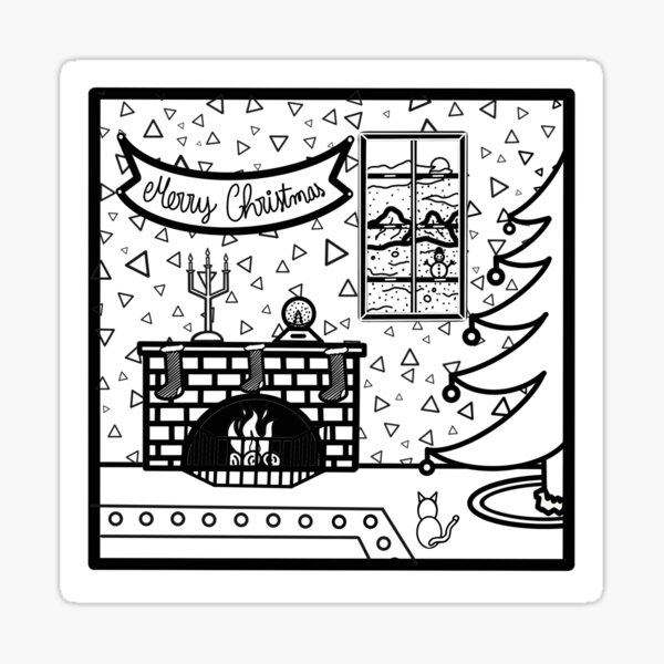 Christmas coloring stickers for sale