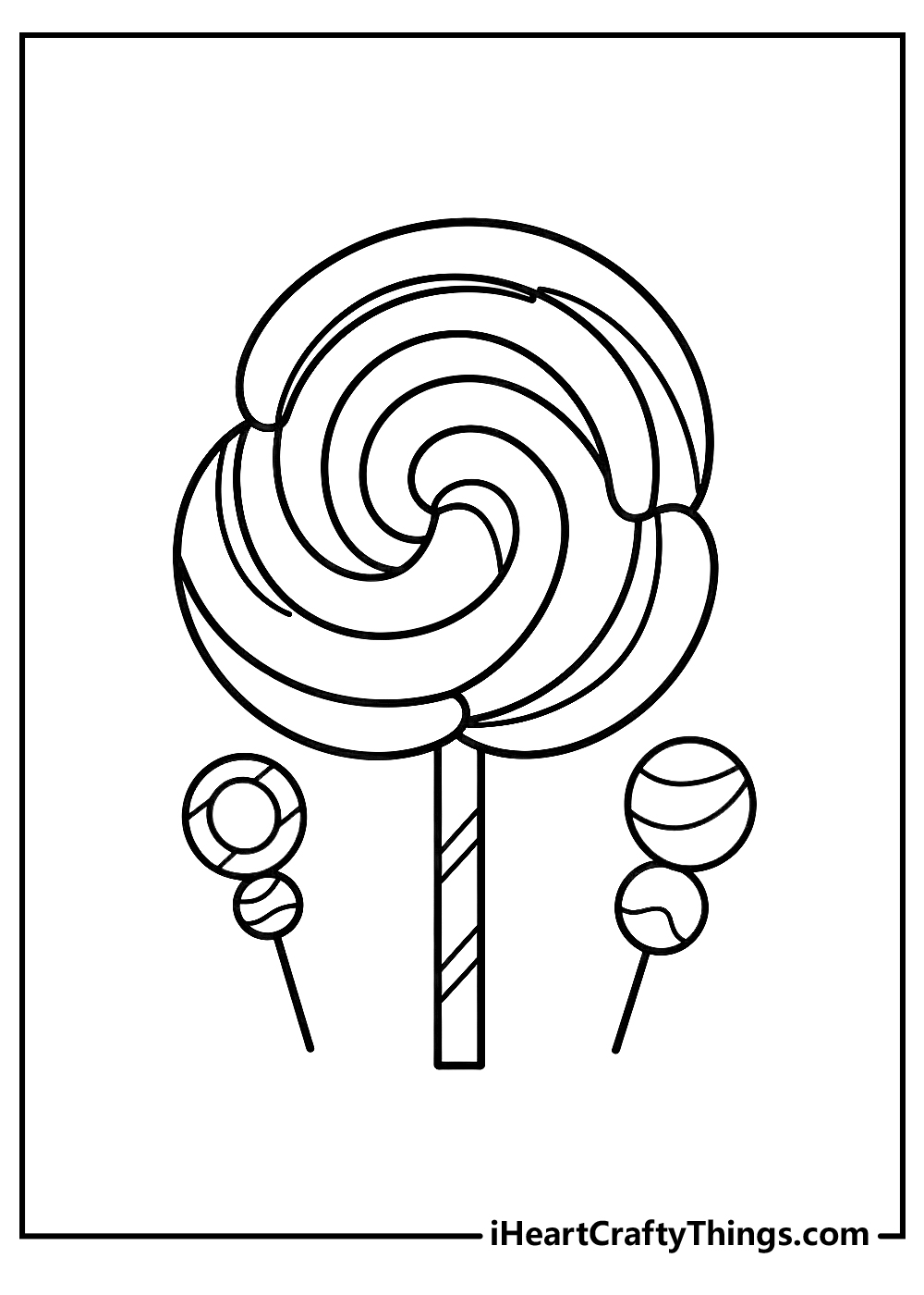 Candy coloring pages free printables