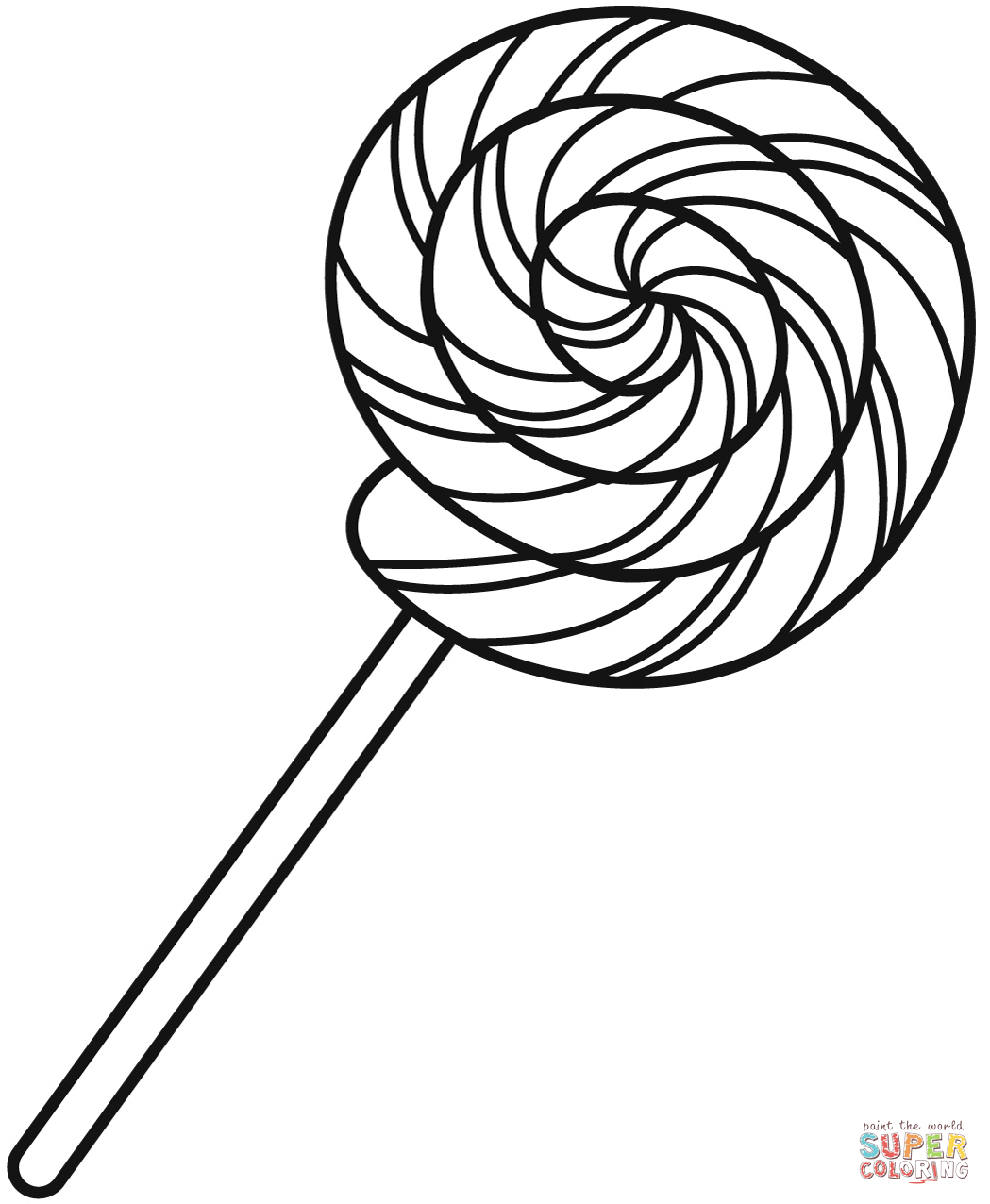 Lollipop coloring page free printable coloring pages