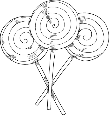 Lollipops coloring page free printable coloring pages