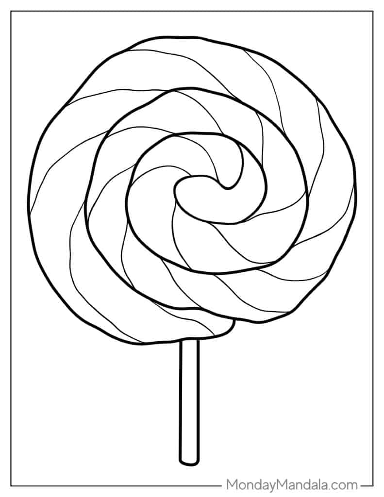 Lollipop coloring pages free pdf printables