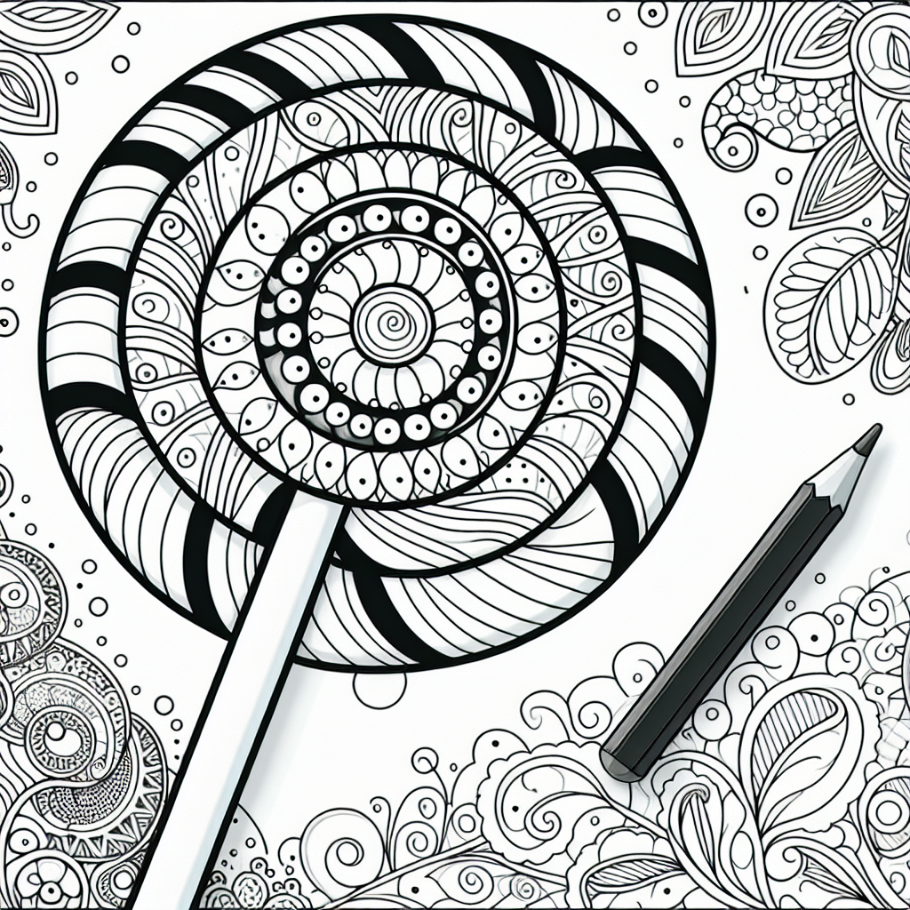 Lollipop coloring pages