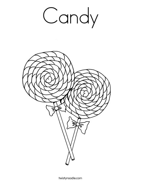 Candy coloring page