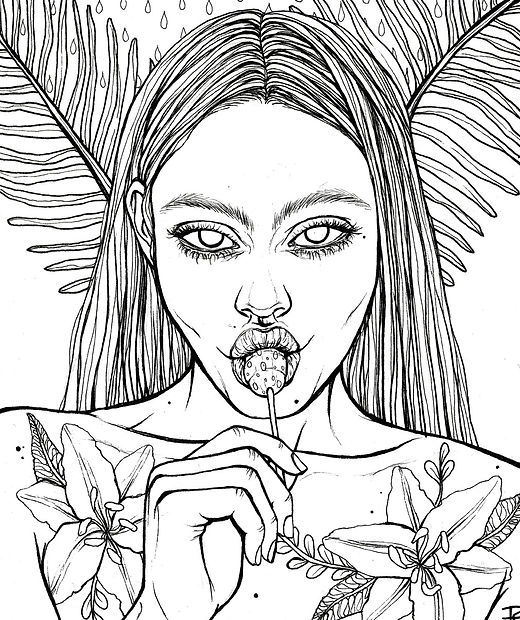 Printable coloring page lollipop roselin estephanãa