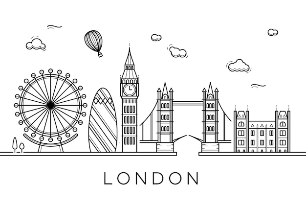 London coloring page images