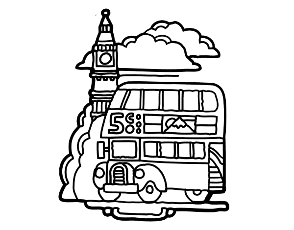 London coloring page