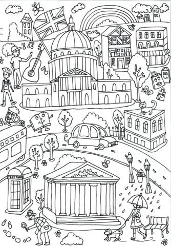 University of london and british museum coloring page coloring pages free coloring pages map sketch
