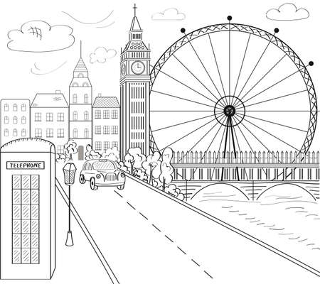 Coloring pages london cliparts stock vector and royalty free coloring pages london illustrations