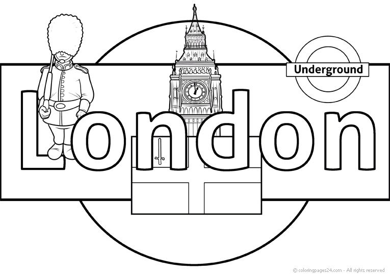 England coloring pages