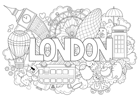Coloring pages london cliparts stock vector and royalty free coloring pages london illustrations
