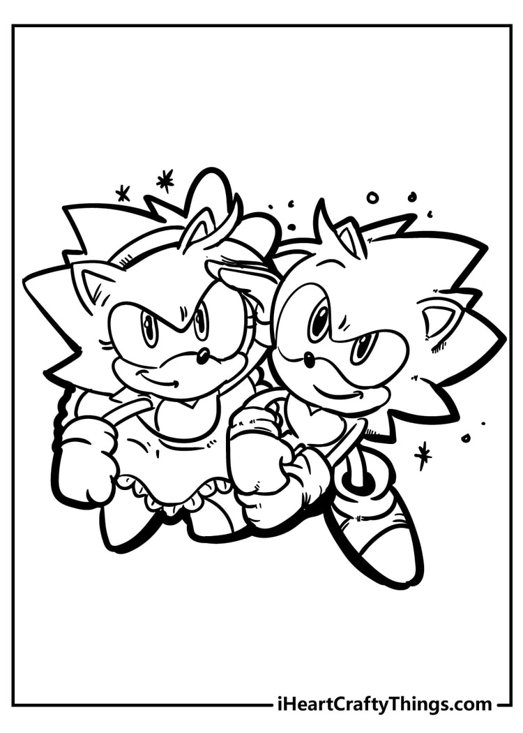 Sonic coloring pages free printables