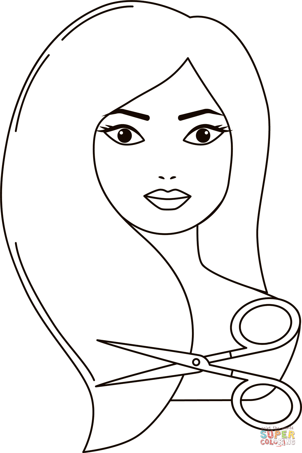 Hair salon coloring page free printable coloring pages