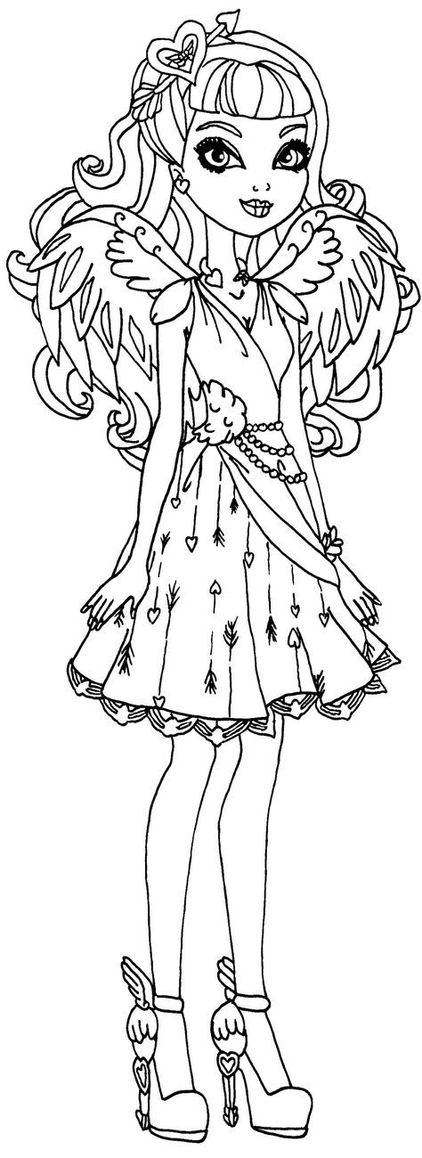 Cacupid ever after high coloring pages emoji coloring pages cute coloring pages