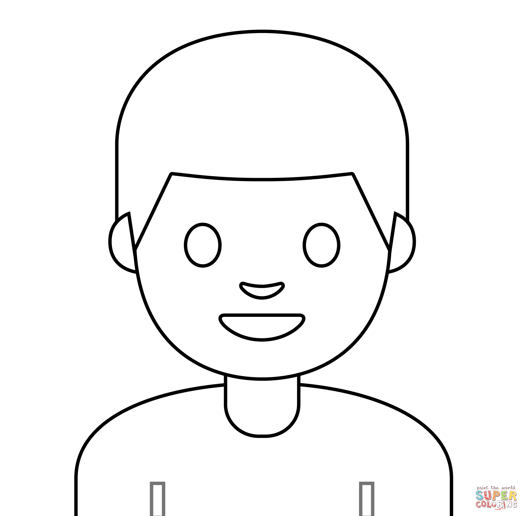Person blond hair emoji coloring page free printable coloring pages